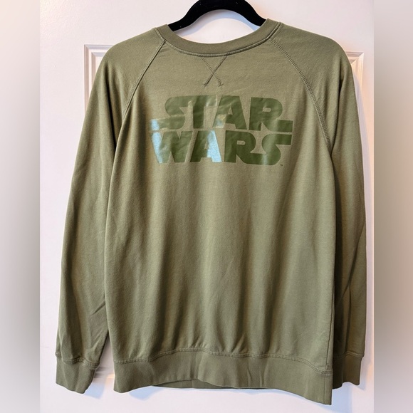 Disney Star Wars Army Green Sweatshirt Size Small - Picture 1 of 6
